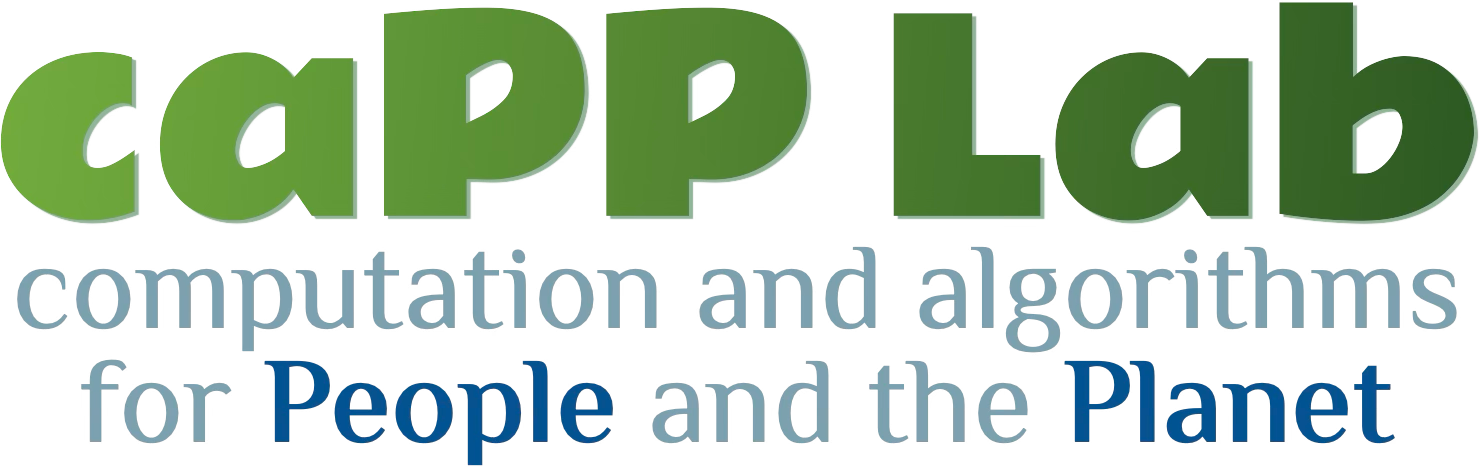 caPP Lab — Computation and Algorithms for People and the Planet